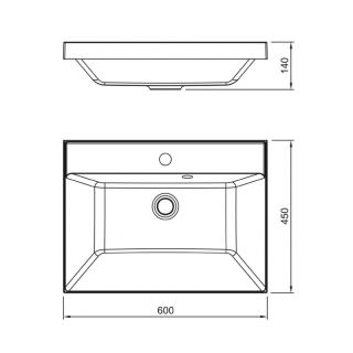 Раковина Style Line Asti СС-00002469 60 см серый шёлк